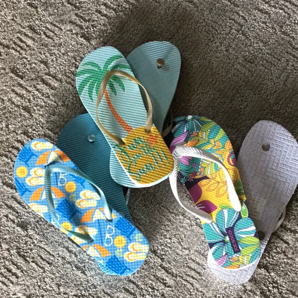 Flip Flops size 8 Tropical 3/10.00